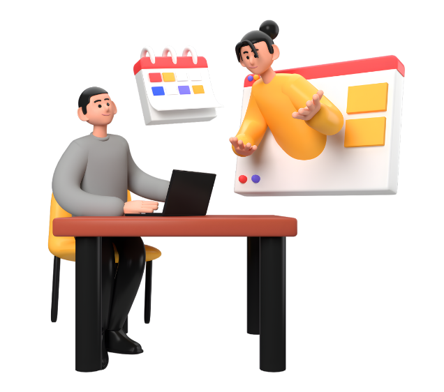 Digital vCard Illustration